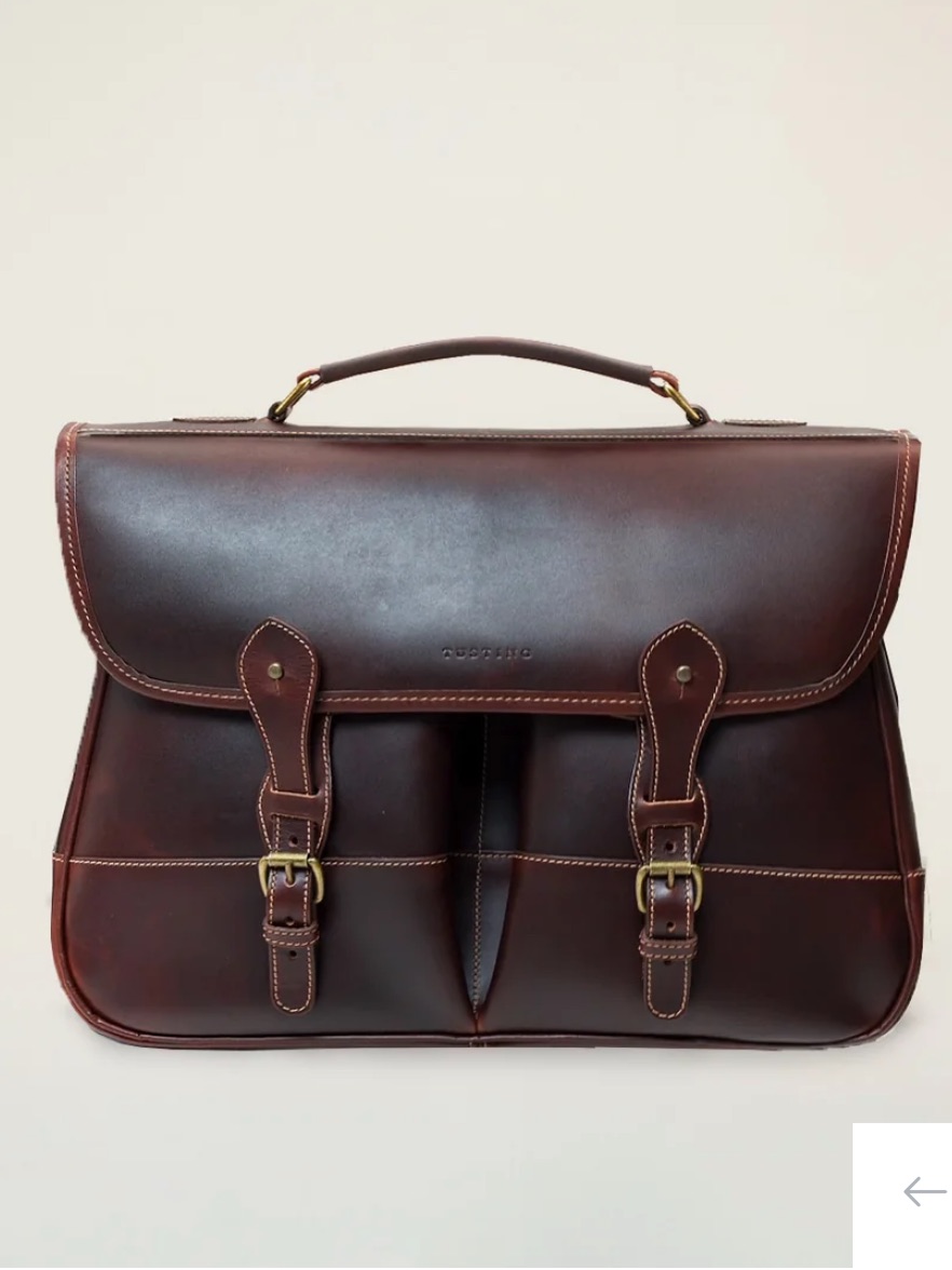 Tusting Of England Leather Briefcase — image 3 of 8